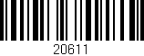 Código de barras (EAN, GTIN, SKU, ISBN): '20611'