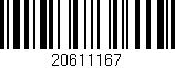 Código de barras (EAN, GTIN, SKU, ISBN): '20611167'