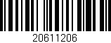 Código de barras (EAN, GTIN, SKU, ISBN): '20611206'