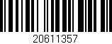 Código de barras (EAN, GTIN, SKU, ISBN): '20611357'