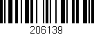 Código de barras (EAN, GTIN, SKU, ISBN): '206139'