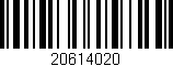 Código de barras (EAN, GTIN, SKU, ISBN): '20614020'