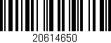 Código de barras (EAN, GTIN, SKU, ISBN): '20614650'