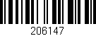 Código de barras (EAN, GTIN, SKU, ISBN): '206147'