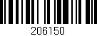 Código de barras (EAN, GTIN, SKU, ISBN): '206150'