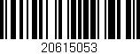 Código de barras (EAN, GTIN, SKU, ISBN): '20615053'