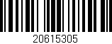 Código de barras (EAN, GTIN, SKU, ISBN): '20615305'