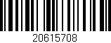 Código de barras (EAN, GTIN, SKU, ISBN): '20615708'
