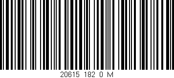 Código de barras (EAN, GTIN, SKU, ISBN): '20615_182_0_M'