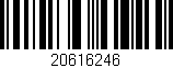 Código de barras (EAN, GTIN, SKU, ISBN): '20616246'