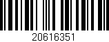 Código de barras (EAN, GTIN, SKU, ISBN): '20616351'