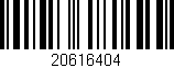 Código de barras (EAN, GTIN, SKU, ISBN): '20616404'