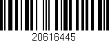 Código de barras (EAN, GTIN, SKU, ISBN): '20616445'
