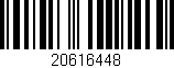 Código de barras (EAN, GTIN, SKU, ISBN): '20616448'