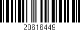 Código de barras (EAN, GTIN, SKU, ISBN): '20616449'