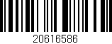Código de barras (EAN, GTIN, SKU, ISBN): '20616586'