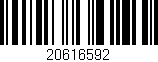 Código de barras (EAN, GTIN, SKU, ISBN): '20616592'