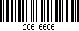 Código de barras (EAN, GTIN, SKU, ISBN): '20616606'