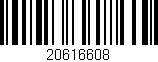 Código de barras (EAN, GTIN, SKU, ISBN): '20616608'