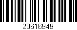 Código de barras (EAN, GTIN, SKU, ISBN): '20616949'