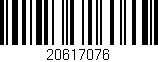 Código de barras (EAN, GTIN, SKU, ISBN): '20617076'