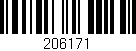Código de barras (EAN, GTIN, SKU, ISBN): '206171'