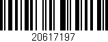 Código de barras (EAN, GTIN, SKU, ISBN): '20617197'