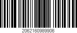 Código de barras (EAN, GTIN, SKU, ISBN): '2062160989906'