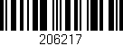 Código de barras (EAN, GTIN, SKU, ISBN): '206217'