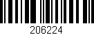Código de barras (EAN, GTIN, SKU, ISBN): '206224'