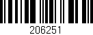Código de barras (EAN, GTIN, SKU, ISBN): '206251'