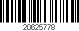 Código de barras (EAN, GTIN, SKU, ISBN): '20625778'