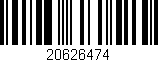 Código de barras (EAN, GTIN, SKU, ISBN): '20626474'