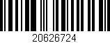 Código de barras (EAN, GTIN, SKU, ISBN): '20626724'