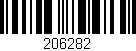 Código de barras (EAN, GTIN, SKU, ISBN): '206282'