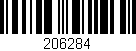 Código de barras (EAN, GTIN, SKU, ISBN): '206284'