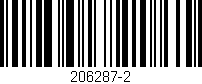 Código de barras (EAN, GTIN, SKU, ISBN): '206287-2'