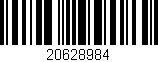 Código de barras (EAN, GTIN, SKU, ISBN): '20628984'