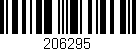 Código de barras (EAN, GTIN, SKU, ISBN): '206295'