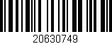 Código de barras (EAN, GTIN, SKU, ISBN): '20630749'