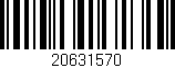 Código de barras (EAN, GTIN, SKU, ISBN): '20631570'
