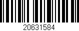 Código de barras (EAN, GTIN, SKU, ISBN): '20631584'