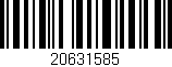 Código de barras (EAN, GTIN, SKU, ISBN): '20631585'