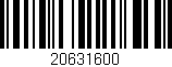 Código de barras (EAN, GTIN, SKU, ISBN): '20631600'
