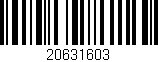 Código de barras (EAN, GTIN, SKU, ISBN): '20631603'