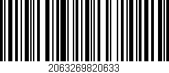 Código de barras (EAN, GTIN, SKU, ISBN): '2063269820633'