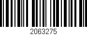 Código de barras (EAN, GTIN, SKU, ISBN): '2063275'