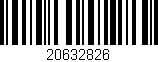 Código de barras (EAN, GTIN, SKU, ISBN): '20632826'
