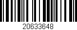 Código de barras (EAN, GTIN, SKU, ISBN): '20633648'