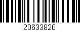 Código de barras (EAN, GTIN, SKU, ISBN): '20633820'